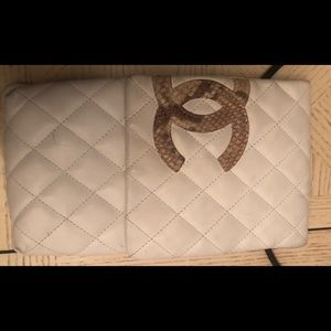 Chanel with Python logo Lambskin Leather CrossBag